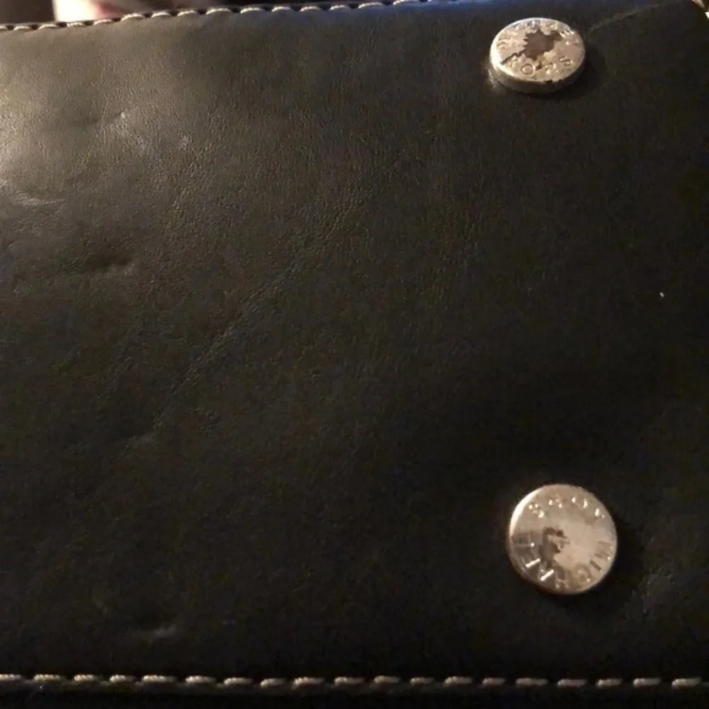 Michael Kors black Leather vintage purse bag